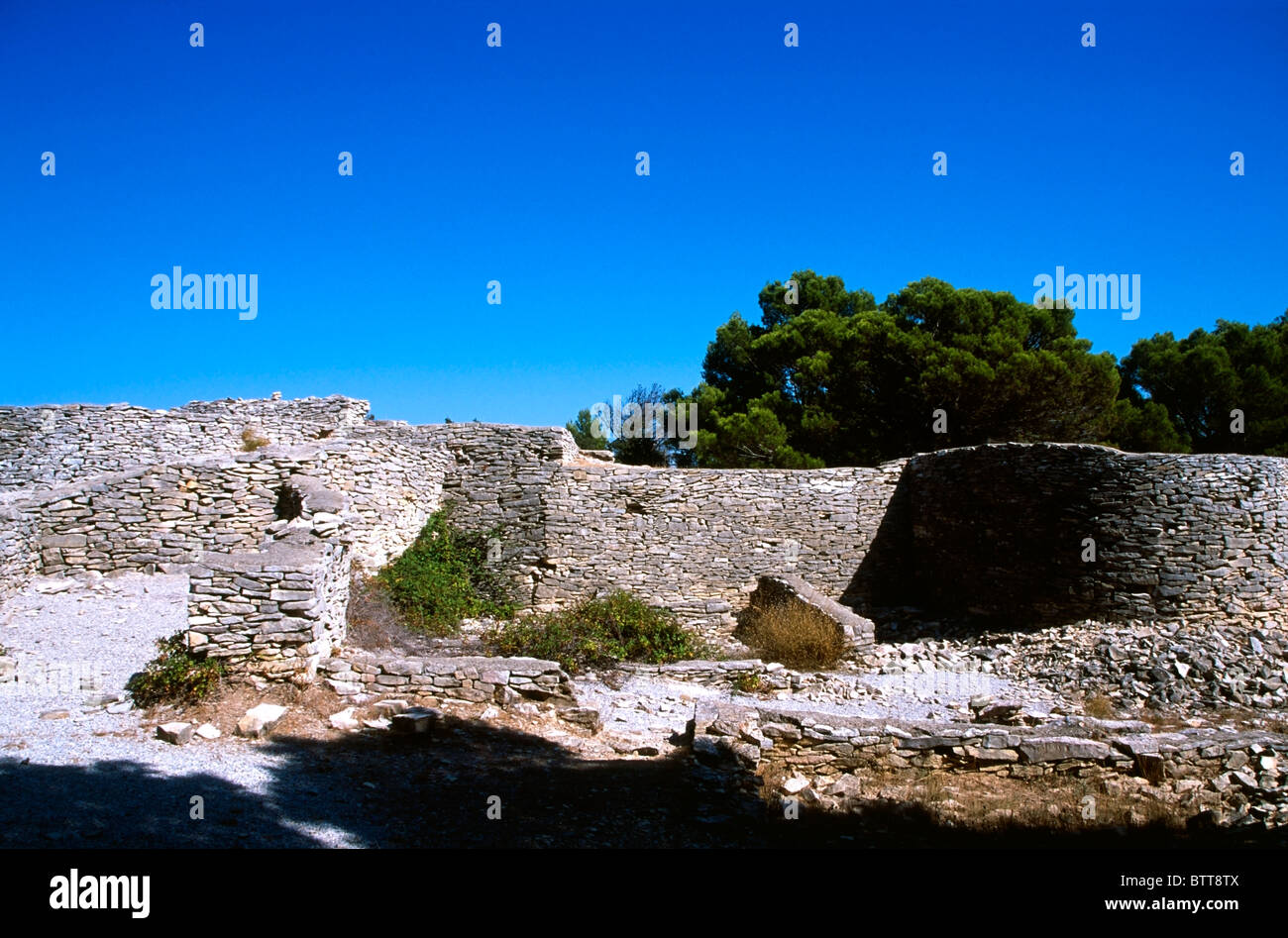 Oppidum di Nages des Castelli a Nages et Solorgues, Gard Francia Foto Stock