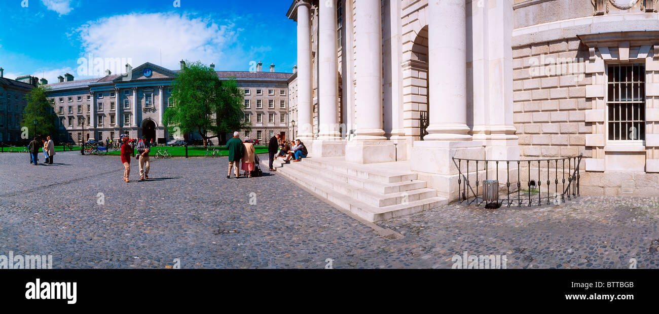 La piazza del Parlamento, il Trinity College di Dublino, Co Dublin, Irlanda Foto Stock