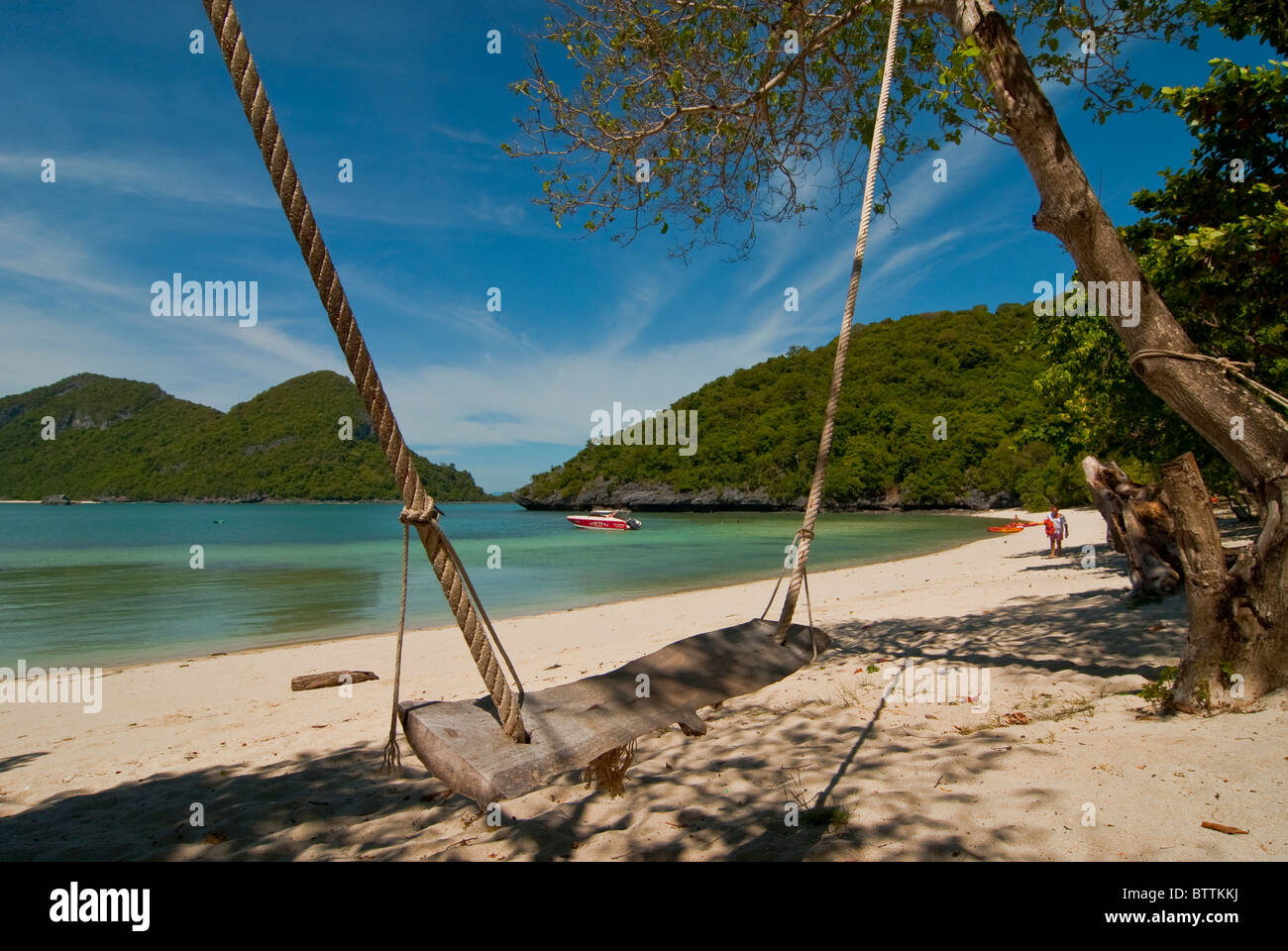 Spiaggia al Parco Marino Ang Thong, Thailandia Foto Stock