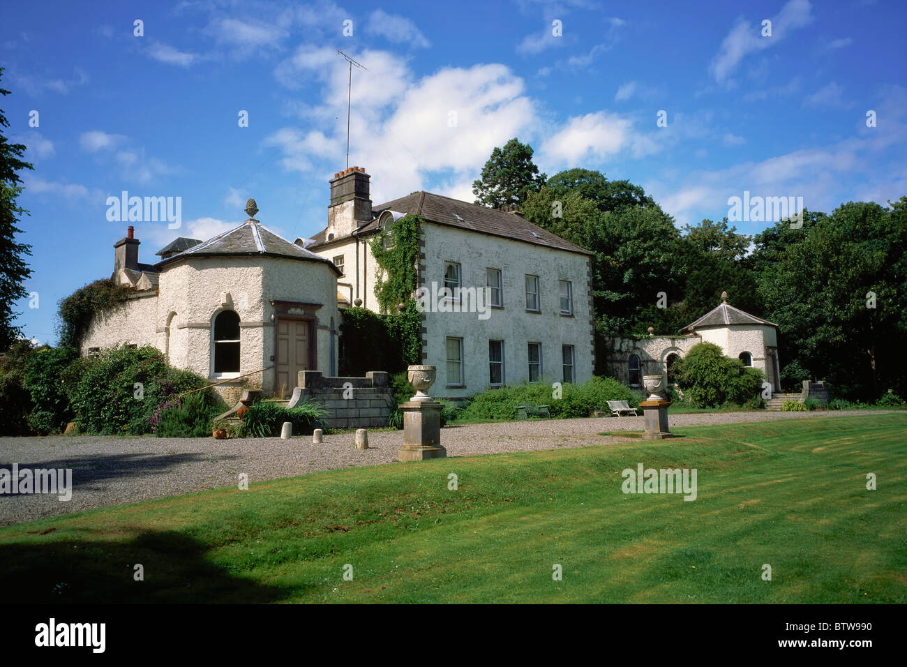 Casa Hamwood, Co Kildare, Irlanda; Palladiano Georgian House costruito nel 1768 Foto Stock