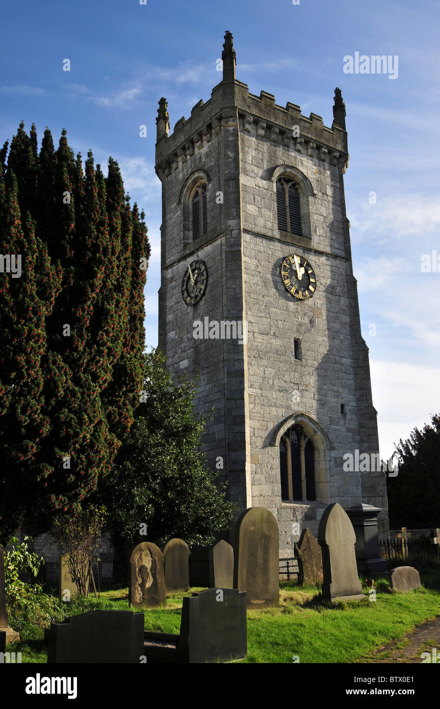 Saxton chiesa dove Signore Dacre e i resti di molti soldati non identificati sono interrati dopo la battaglia di Towton nel 1461 Foto Stock