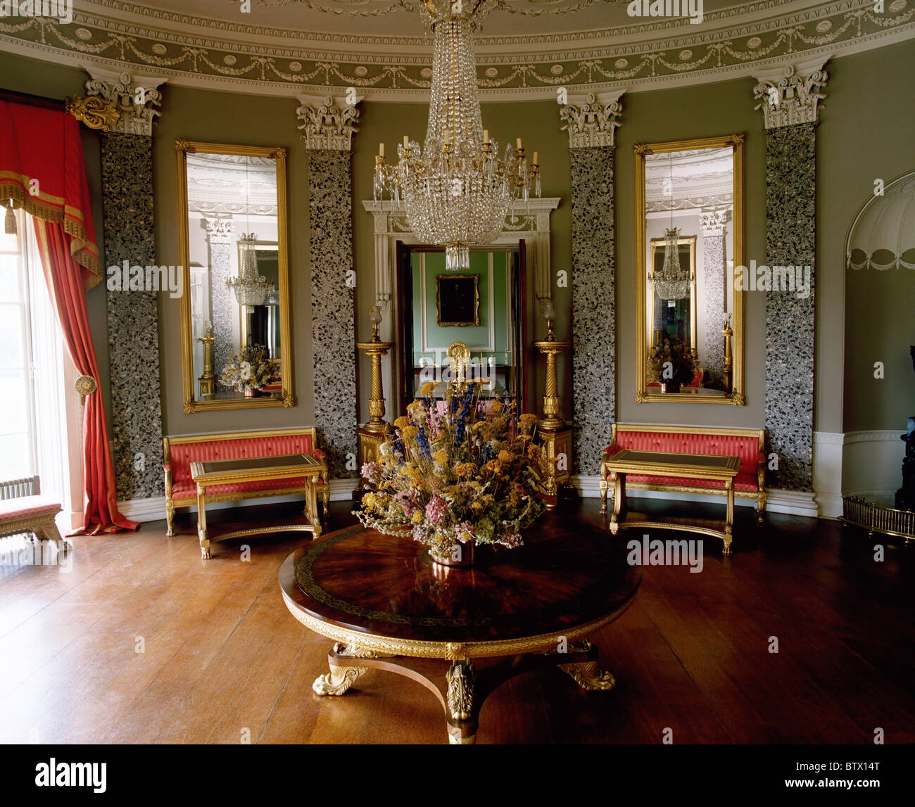 Castle Coole, Co Fermanagh, Irlanda, National Trust del XVIII secolo Foto Stock