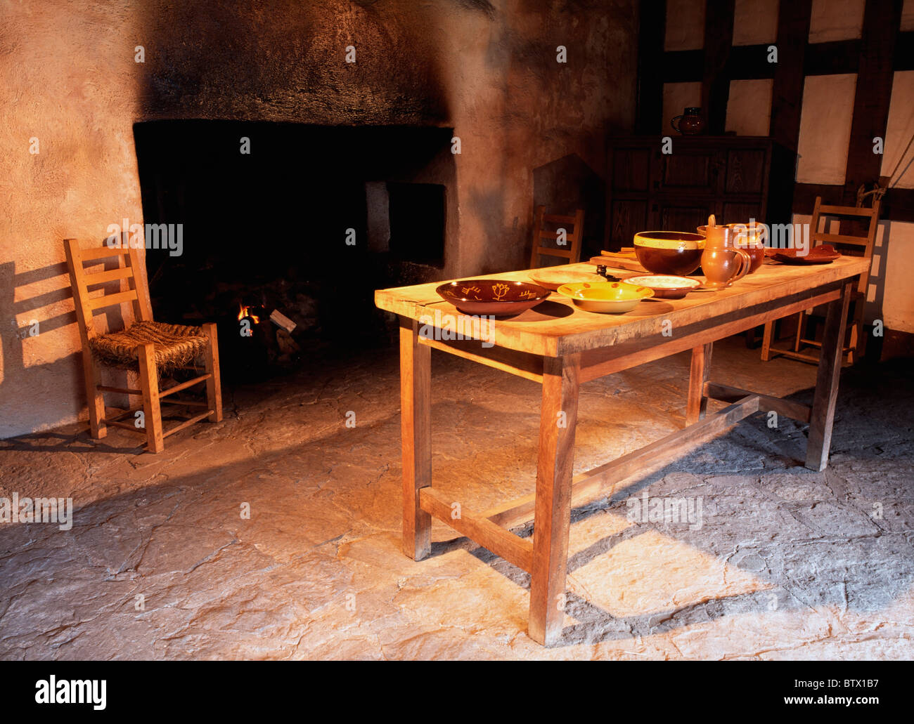 Plantation House, Ulster History Park, Omagh, Co Tyrone, Irlanda Foto Stock