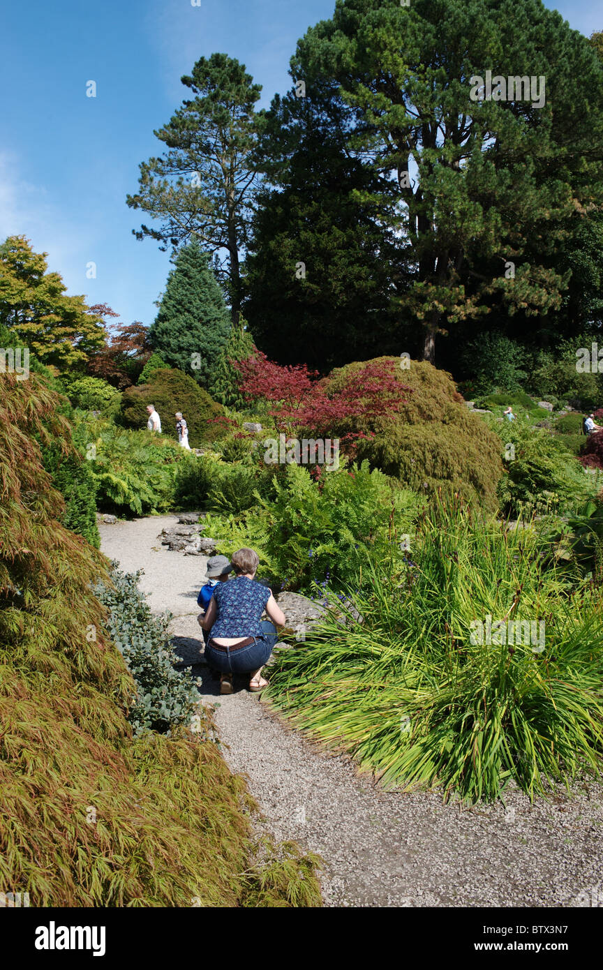 Il castello di Sizergh & Garden è un castello, maestosa casa e giardino in Sizergh, Cumbria, England, Regno Unito Foto Stock