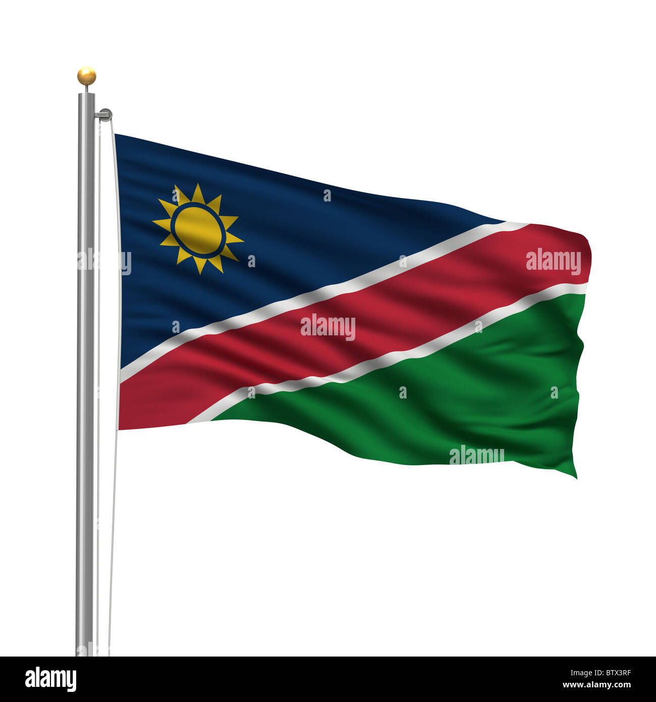 Bandiera della Namibia Foto Stock