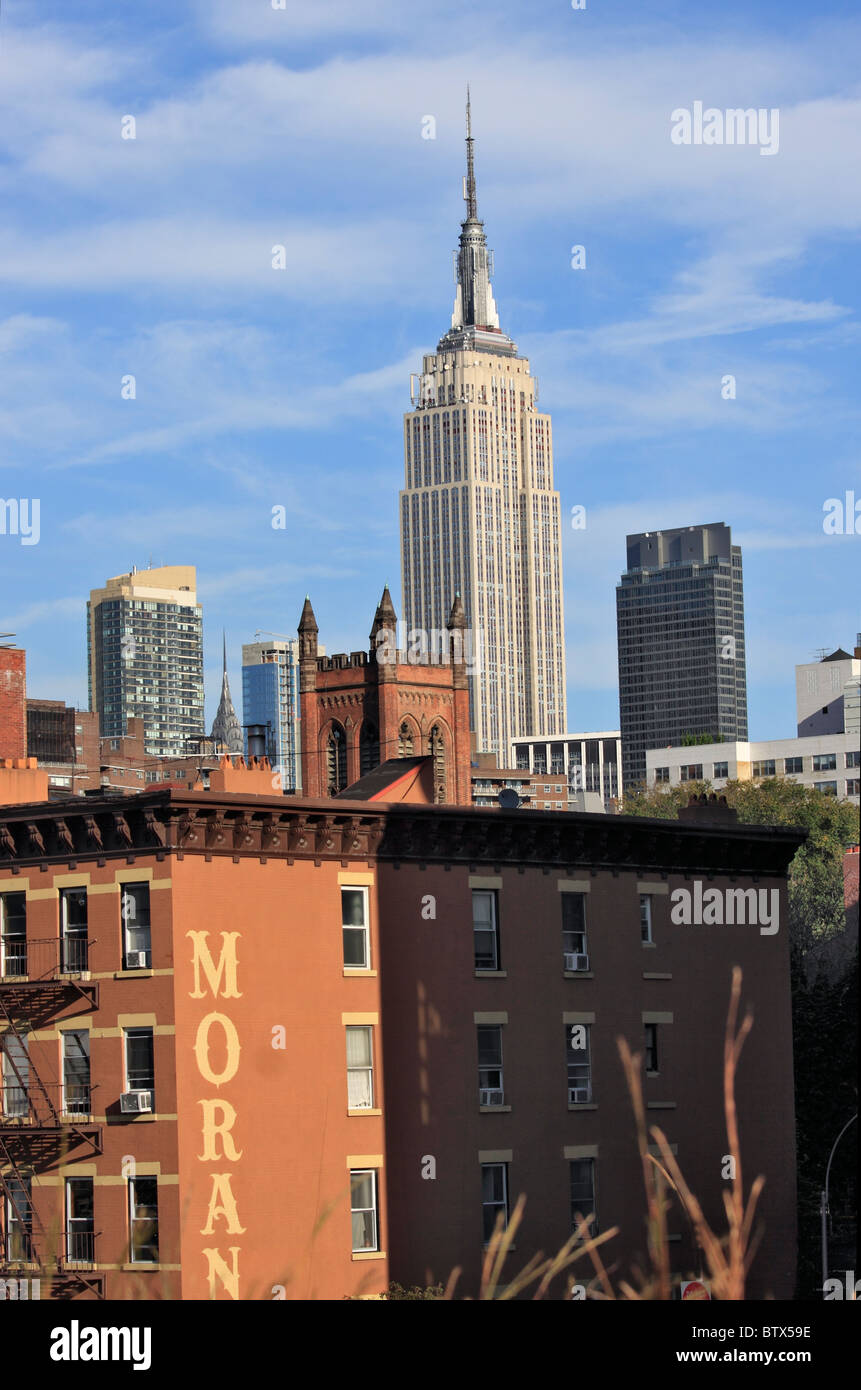 L'Empire State Building di New York City Foto Stock