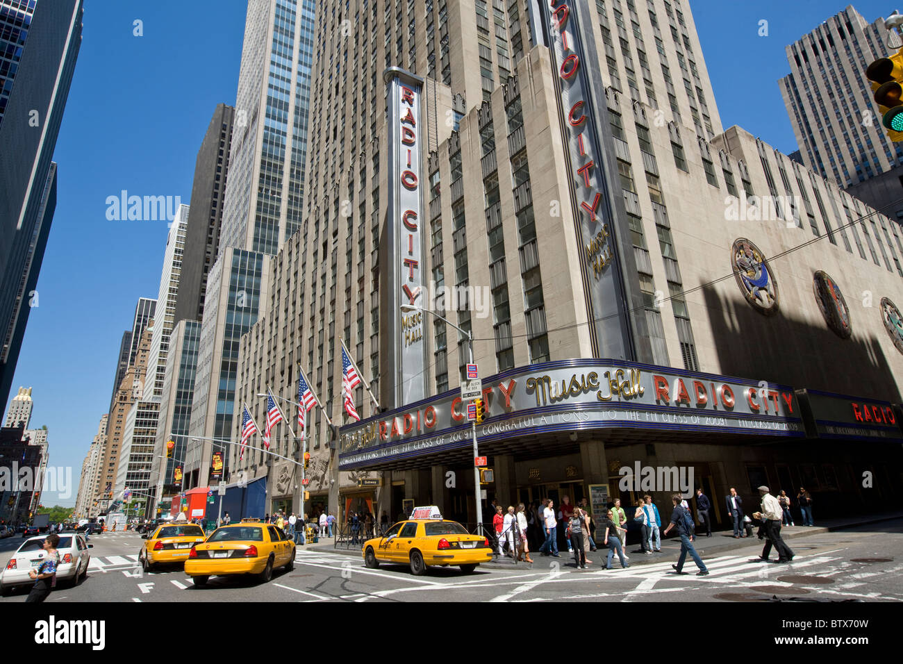 Radio City Music Hall di Rockefeller Center Foto Stock
