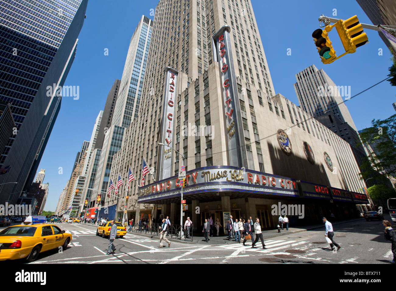 Radio City Music Hall di Rockefeller Center Foto Stock