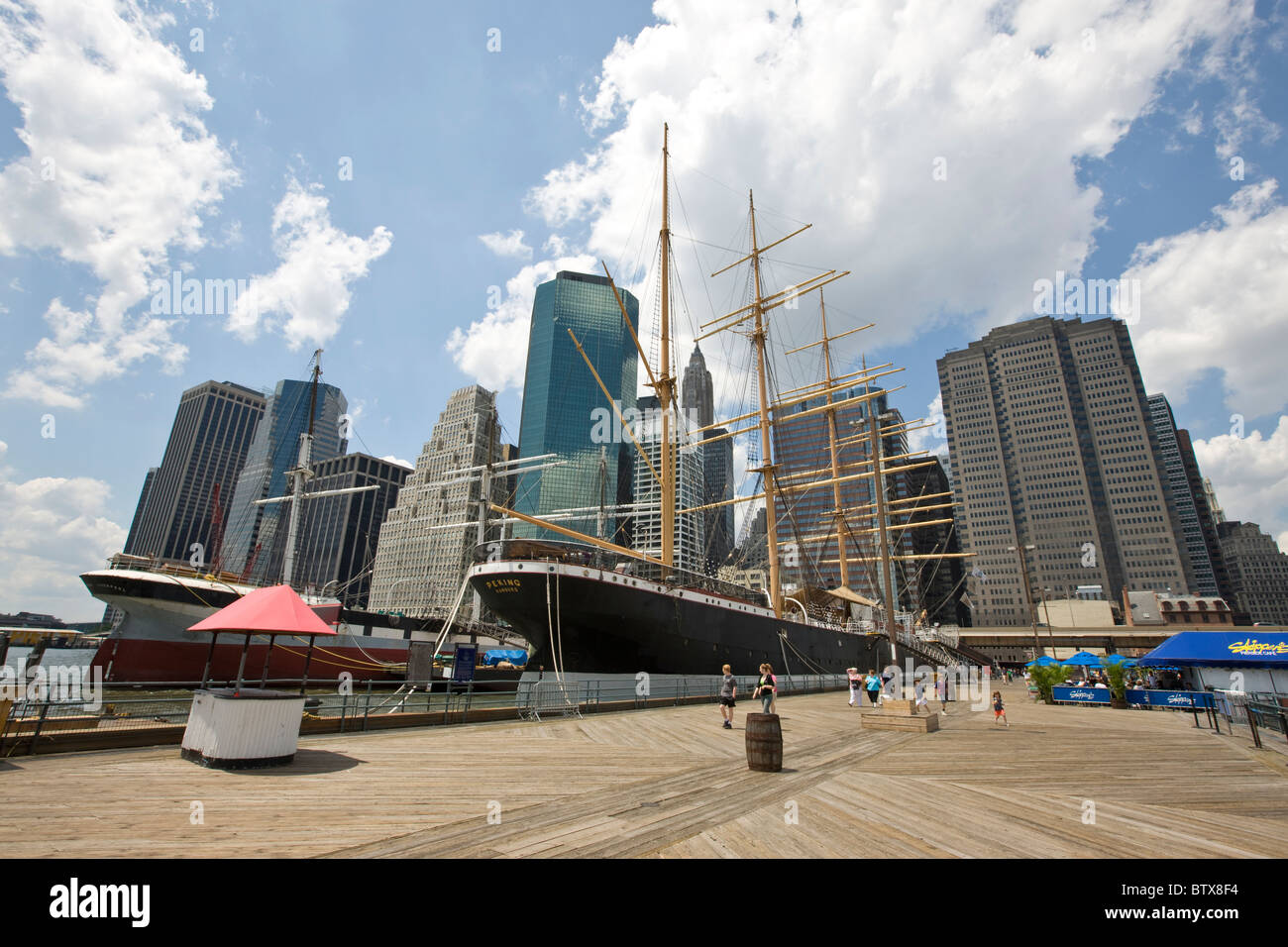 South Street Seaport, New York Foto Stock