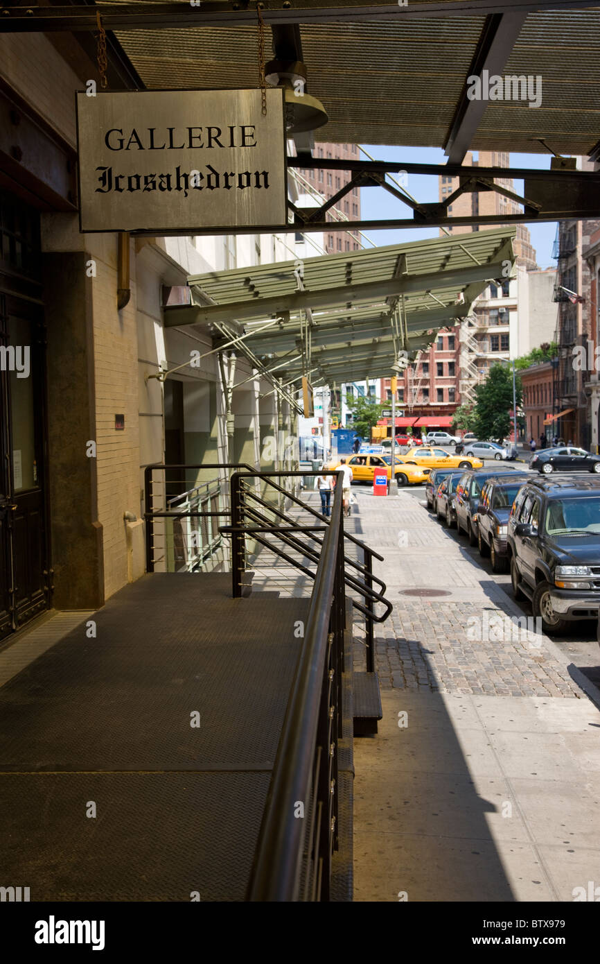Scena di strada, area Tribeca Foto Stock