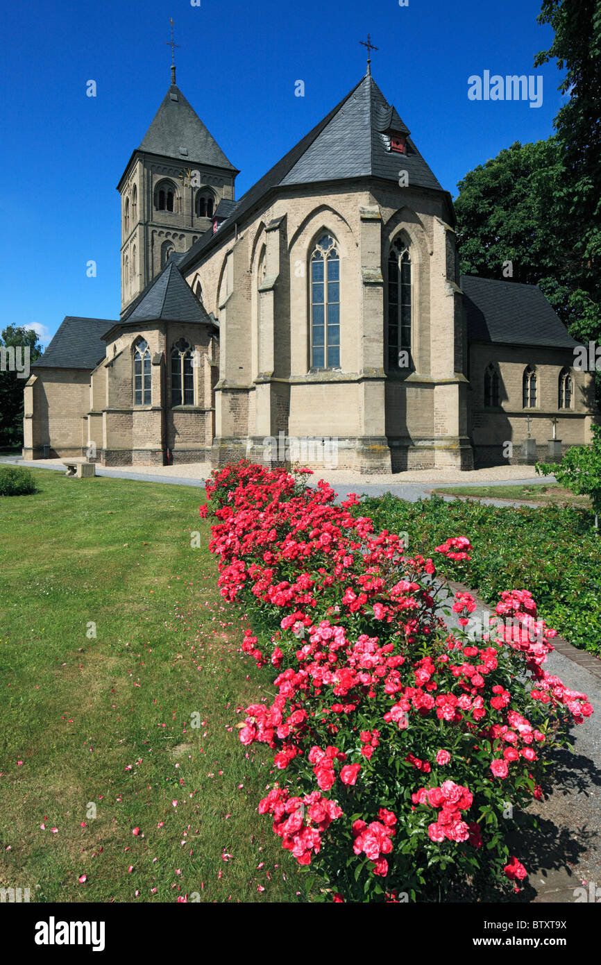 Katholische Kirche San Mariae assunta in Wesel-Ginderich, Niederrhein, Renania settentrionale-Vestfalia Foto Stock