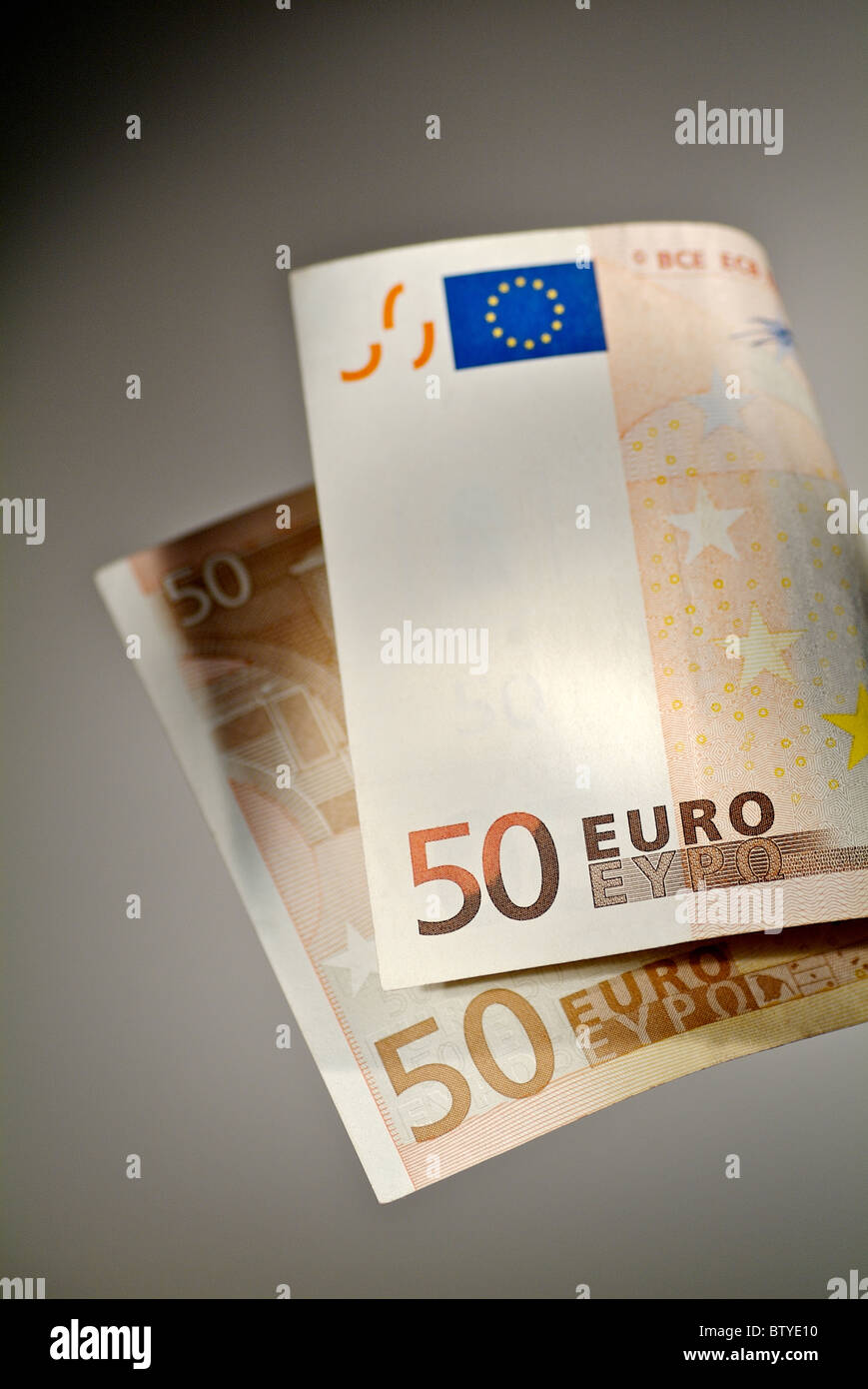 Una cinquantina di euro nota Foto Stock