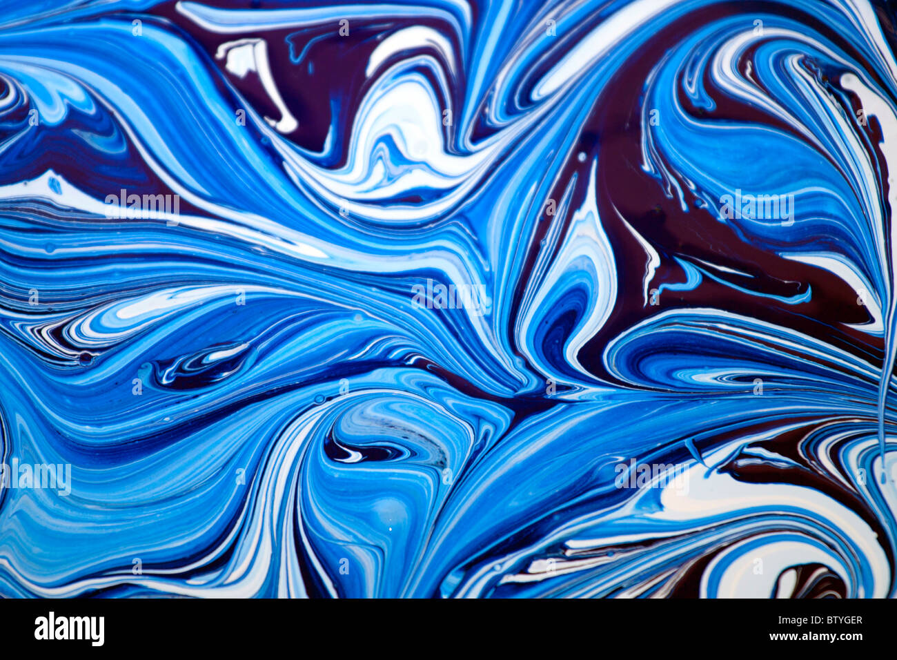 Sfondo astratto di blu e bianco. Foto Stock