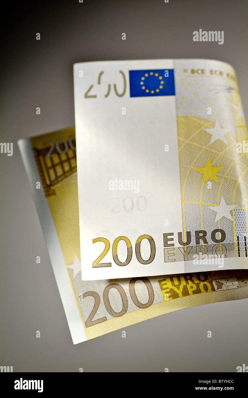 Un duecento euro nota Foto Stock