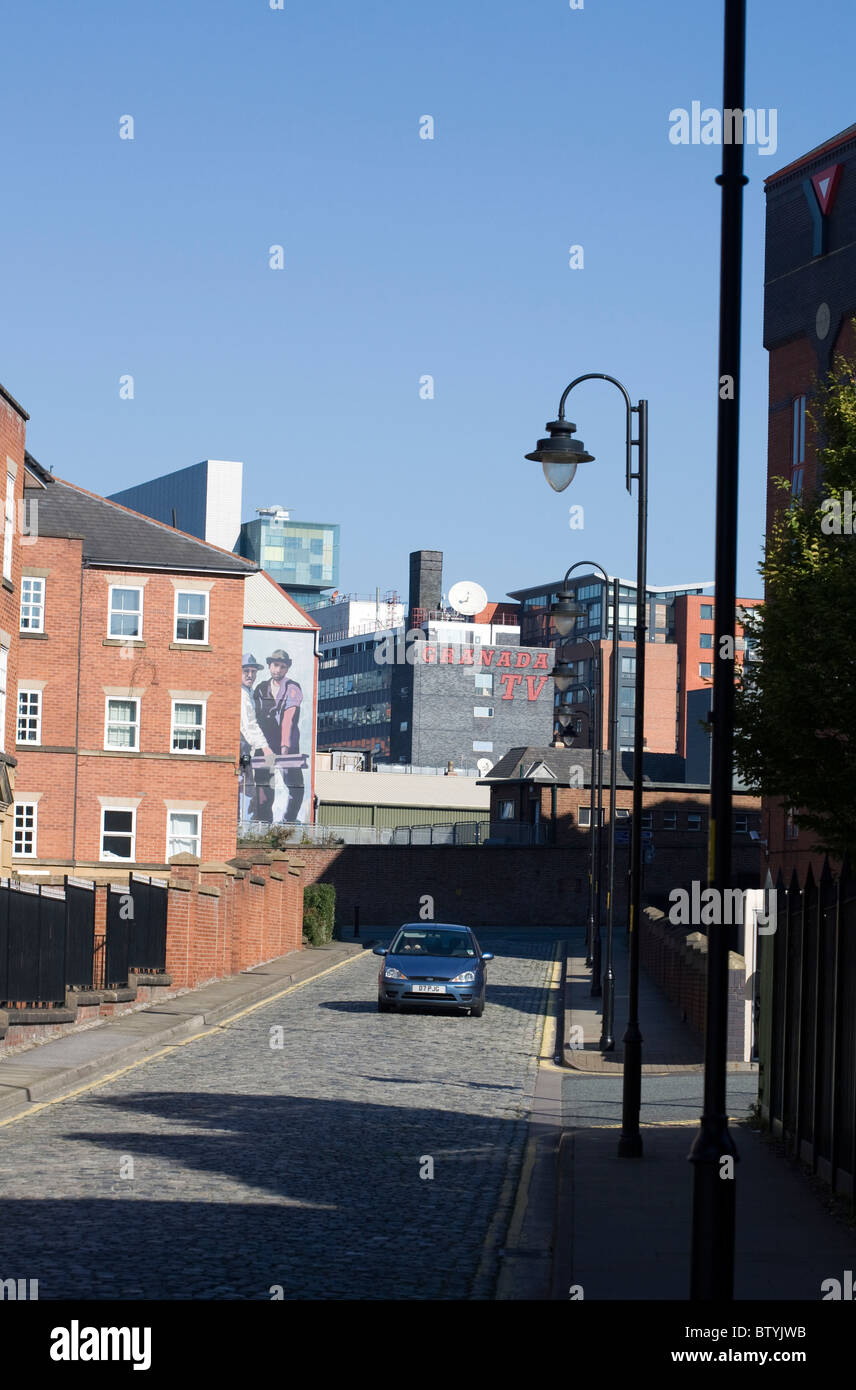 Televisione de Granada Studios presi da vicino Liverpool Road Castlefield Manchester Inghilterra England Foto Stock