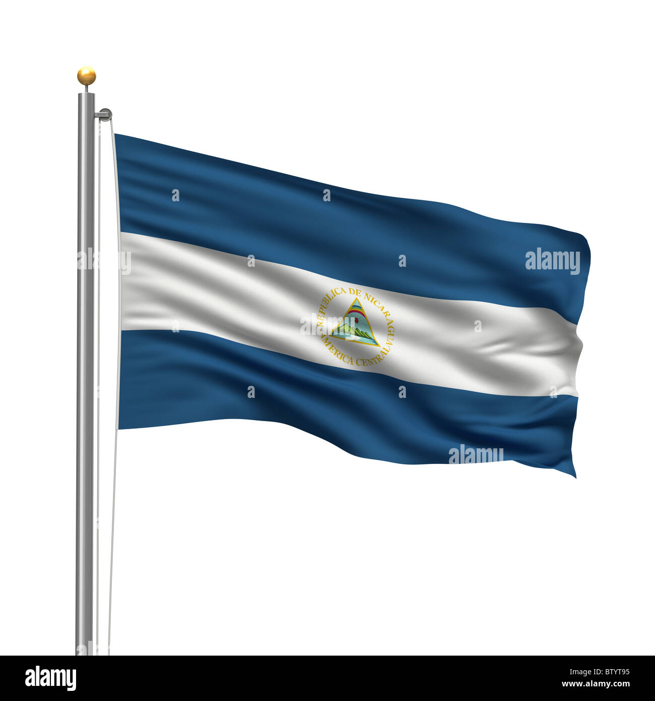 Bandiera del Nicaragua Foto Stock