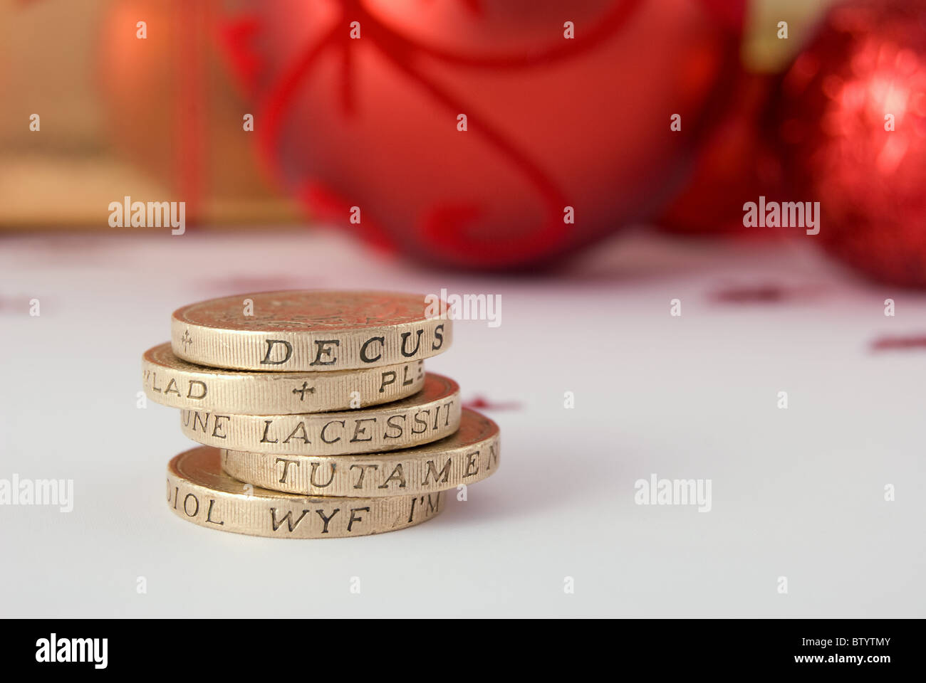 Il costo del Natale Foto Stock