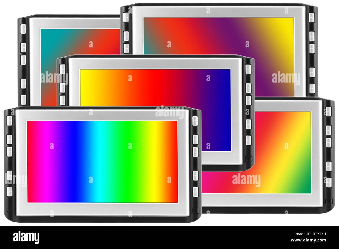 Visualizza con schermi spettrale Foto Stock
