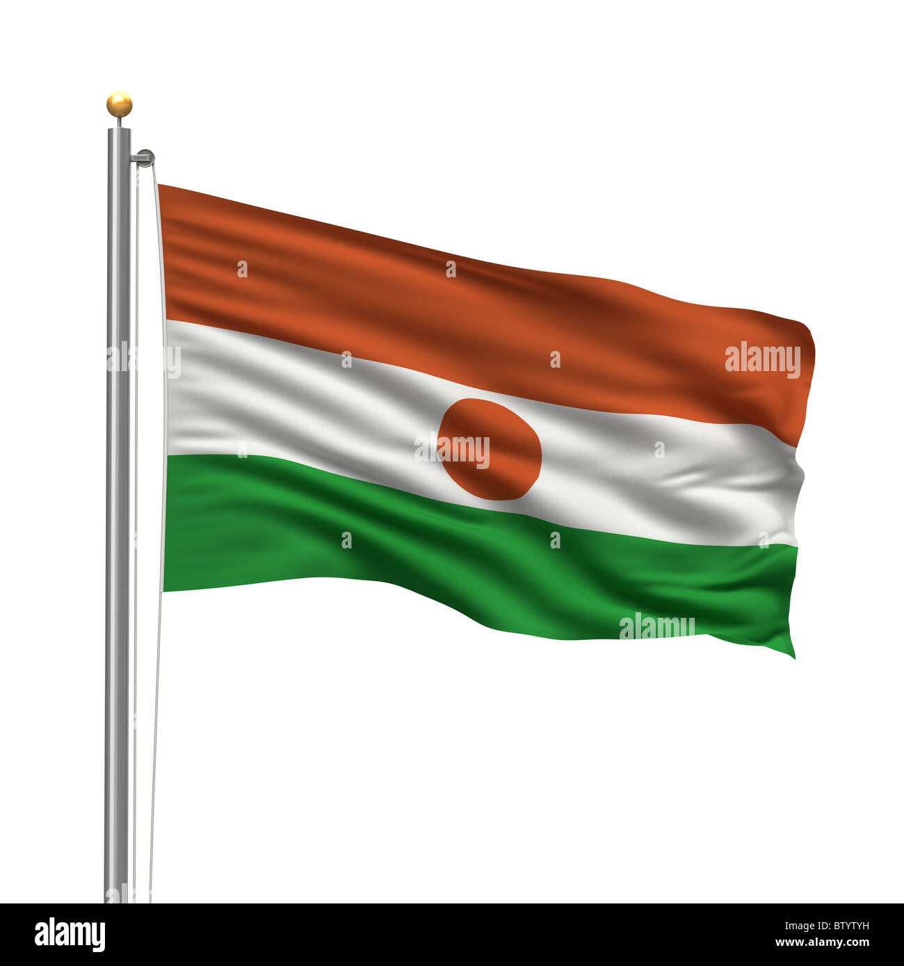 Bandiera del Niger Foto Stock