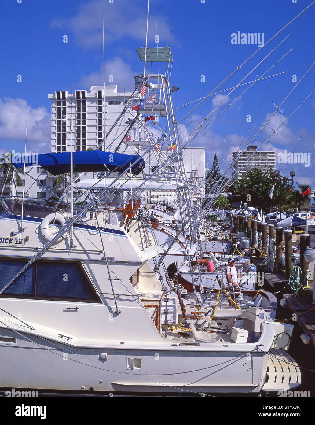 La vista del porto e a Fort Lauderdale, Florida, Stati Uniti d'America Foto Stock