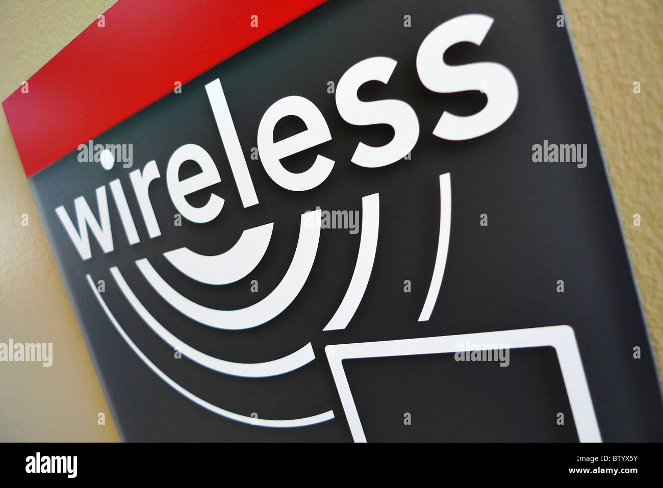 In rete Wireless segno. Foto Stock