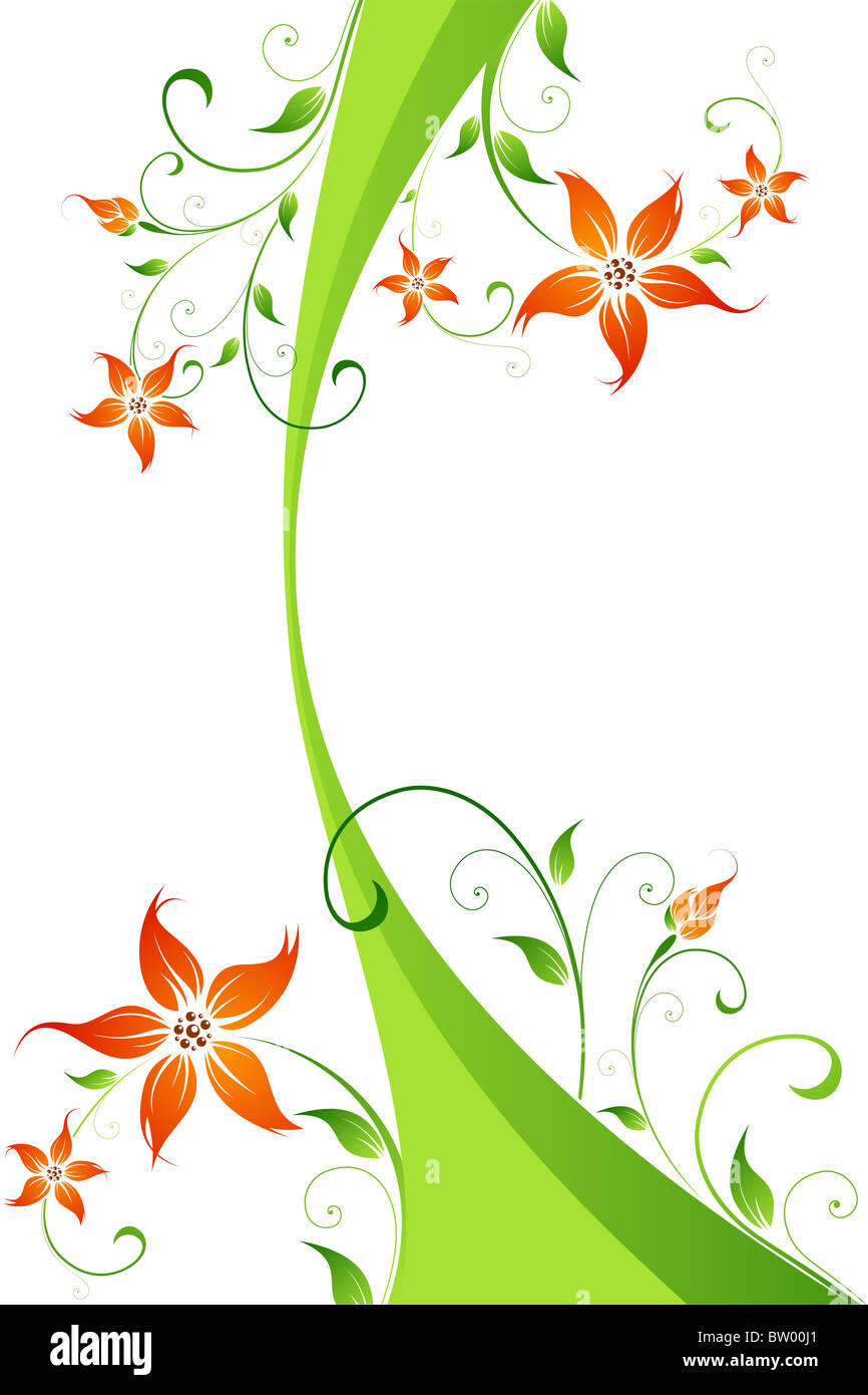 Abstract sfondo con fiori per il vostro design Foto Stock