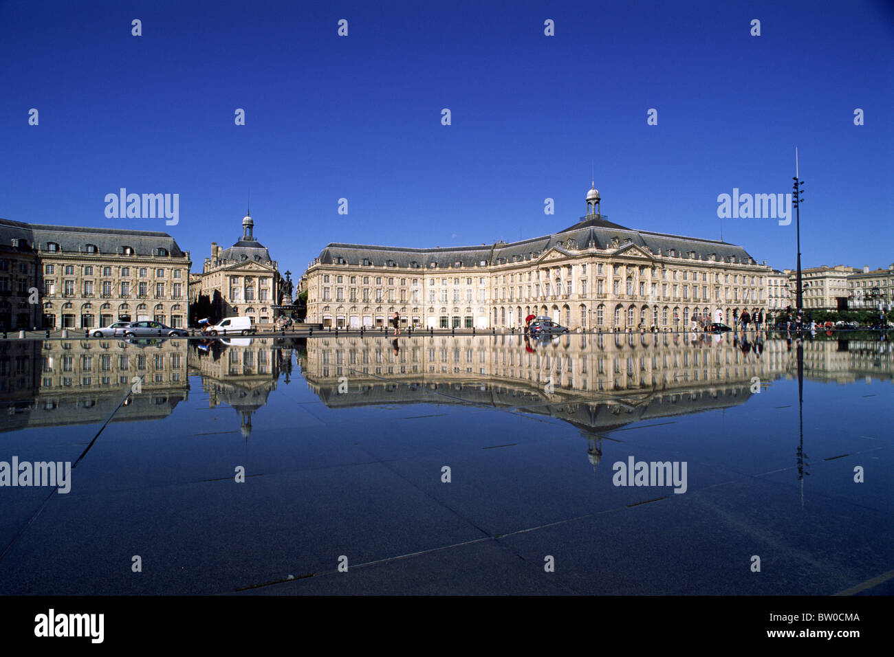 Francia, Bordeaux, Place de la Bourse Foto Stock