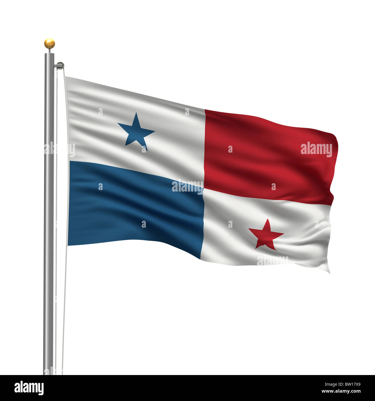 Bandiera di Panama Foto Stock