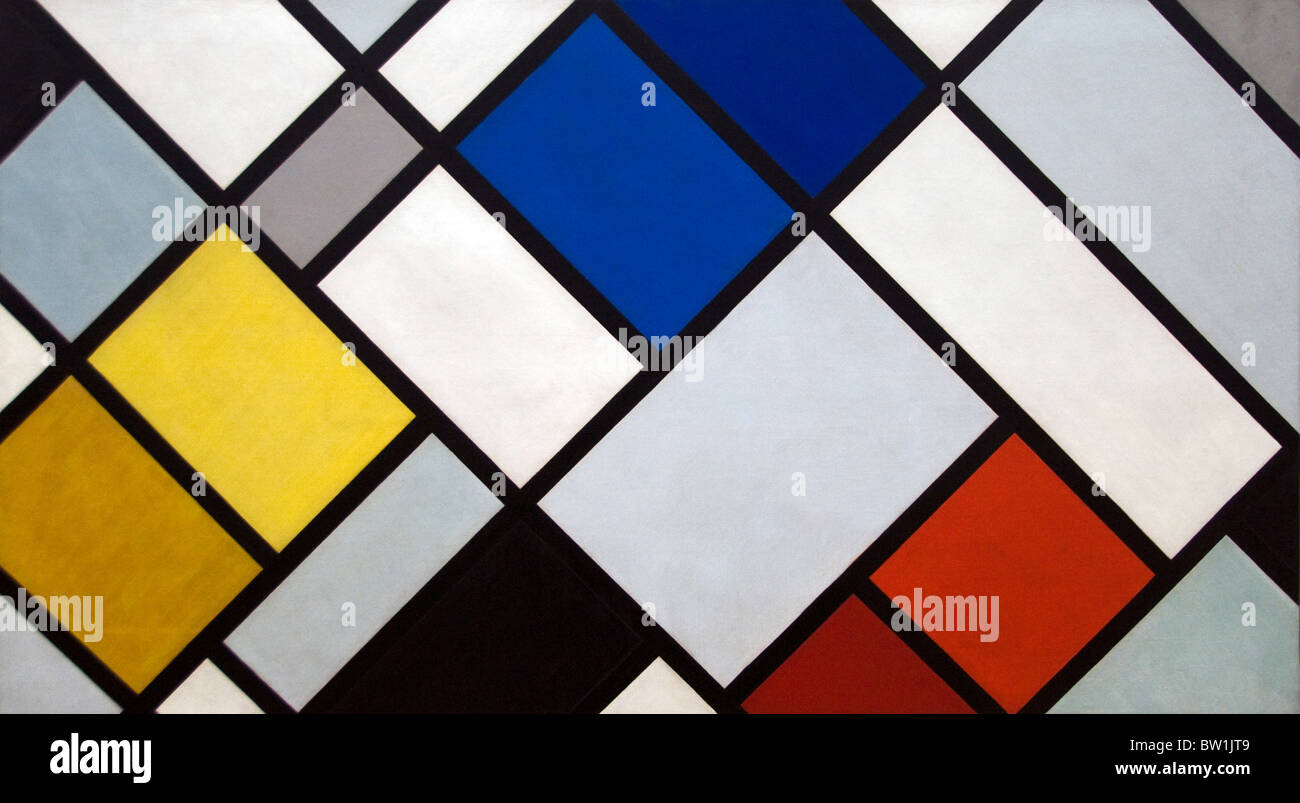 Pittura olandese Theo van Doesburg Countercomposition XVI Foto Stock