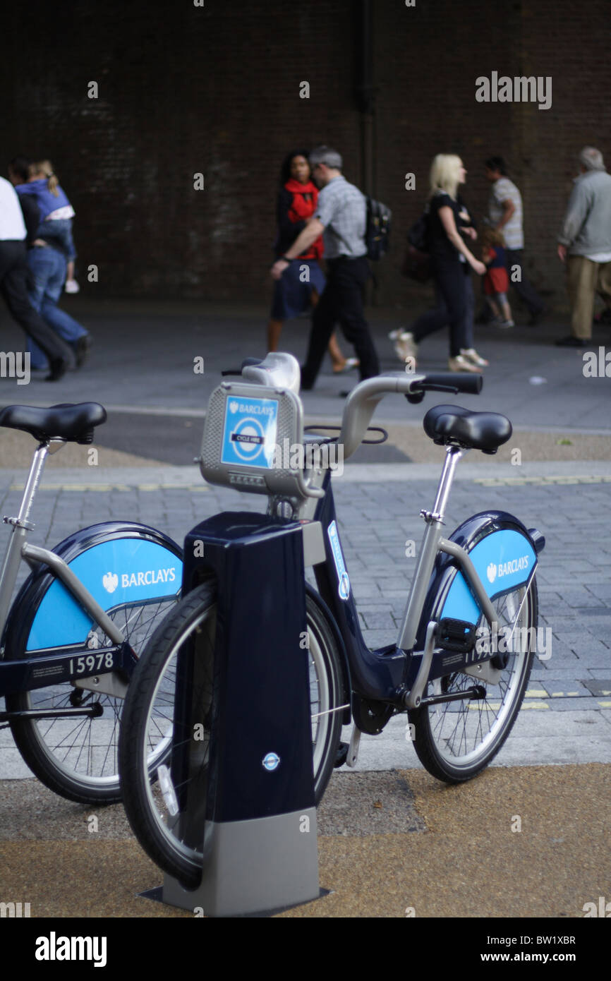 TFL london noleggio bici a regime Foto Stock