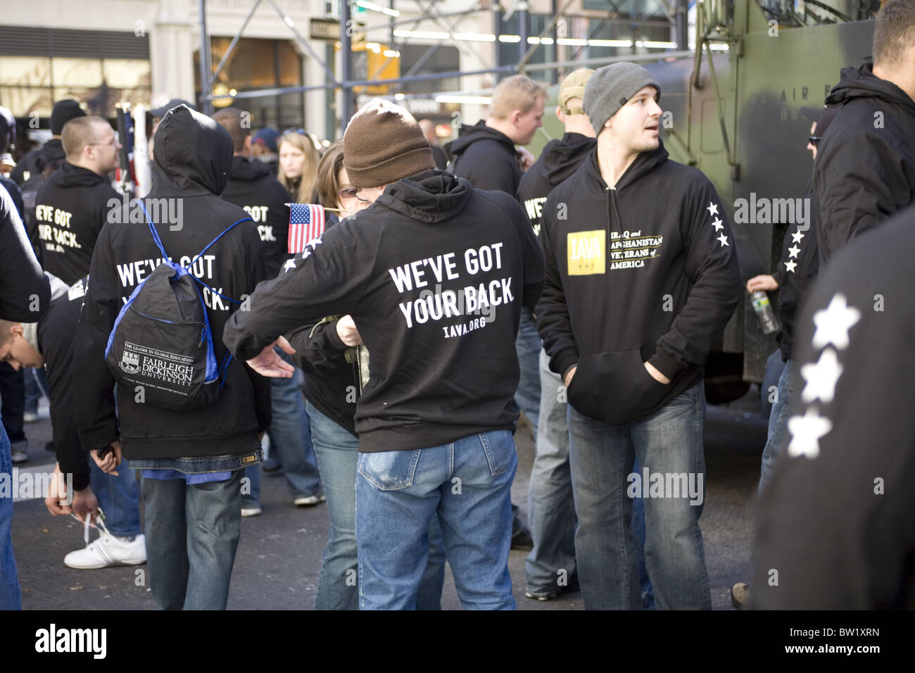 2010 veterani parata del giorno sulla Quinta Avenue in New York City. Iraq e Afghanistan i veterani dell'America. Foto Stock