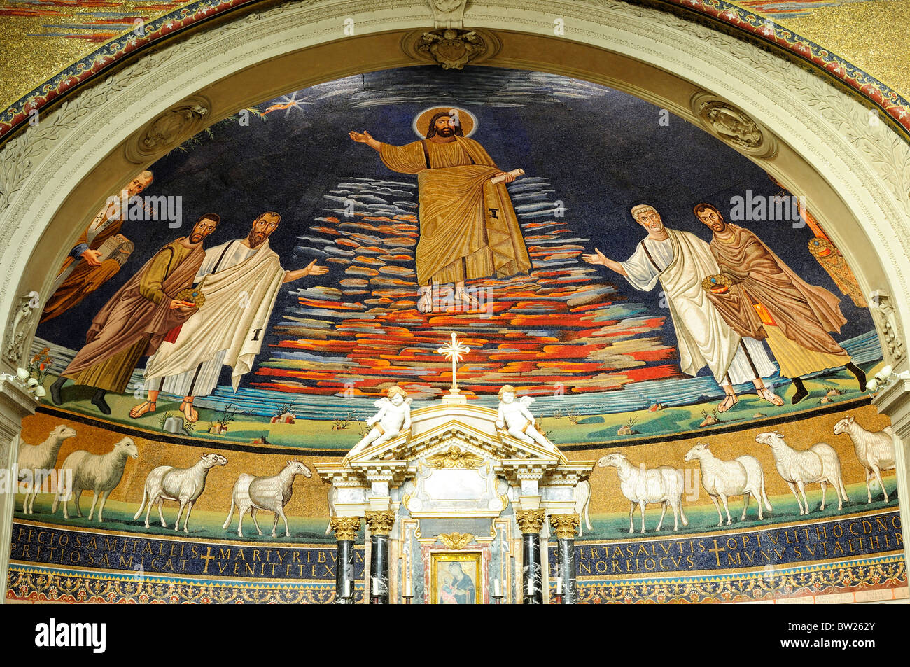 Abside i mosaici della Basilica di San Cosma e Damiano, Foro Romano