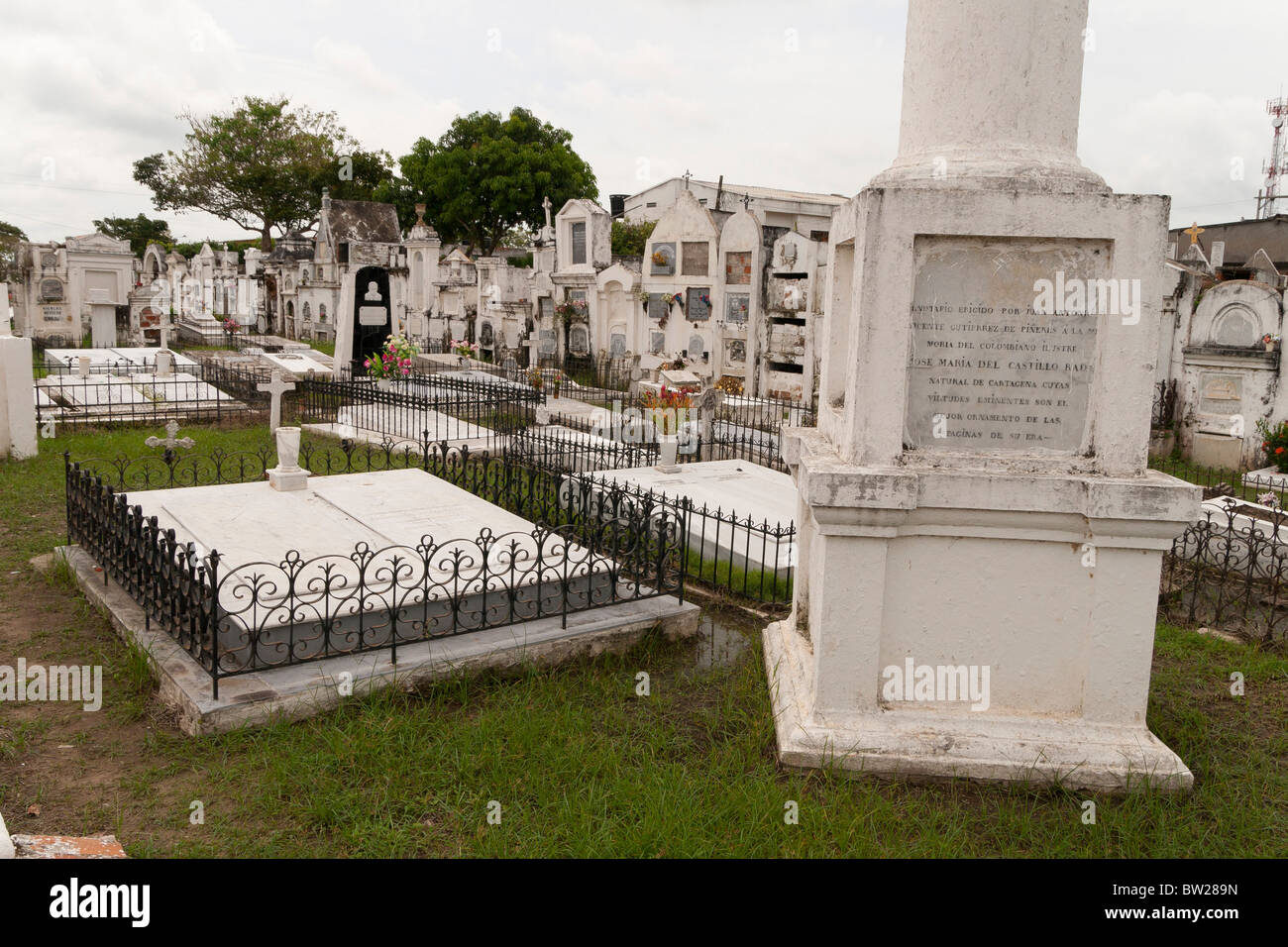 Il cimitero di Mompos Colombia Foto Stock