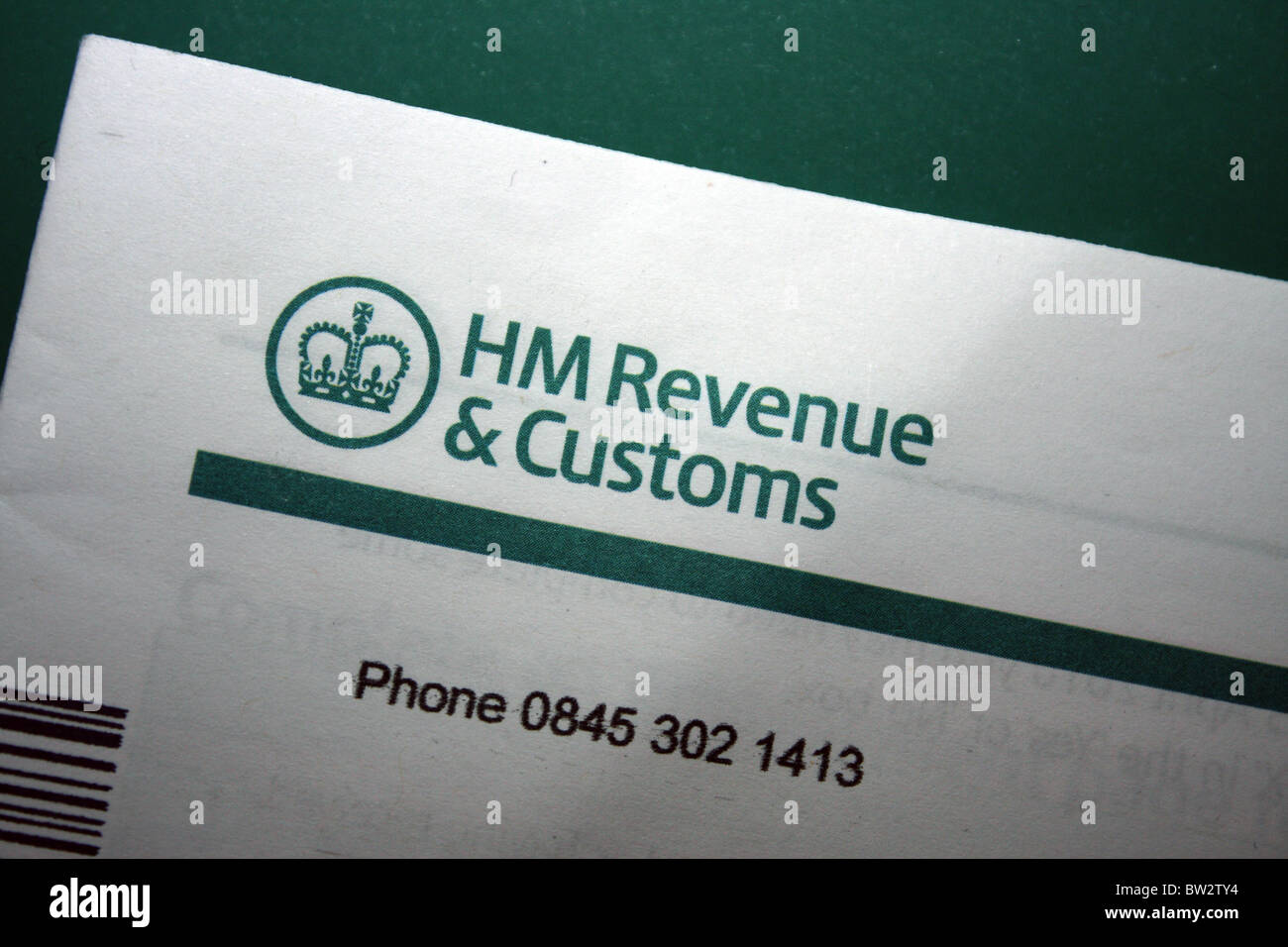 Un REGNO UNITO HM Revenue e le tasse doganali tornare self assessment per i lavoratori autonomi Foto Stock