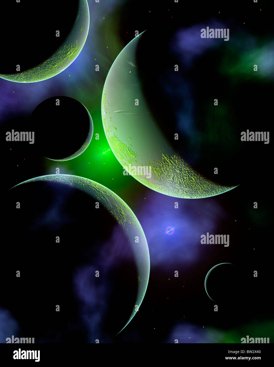 Mondo verde Foto Stock