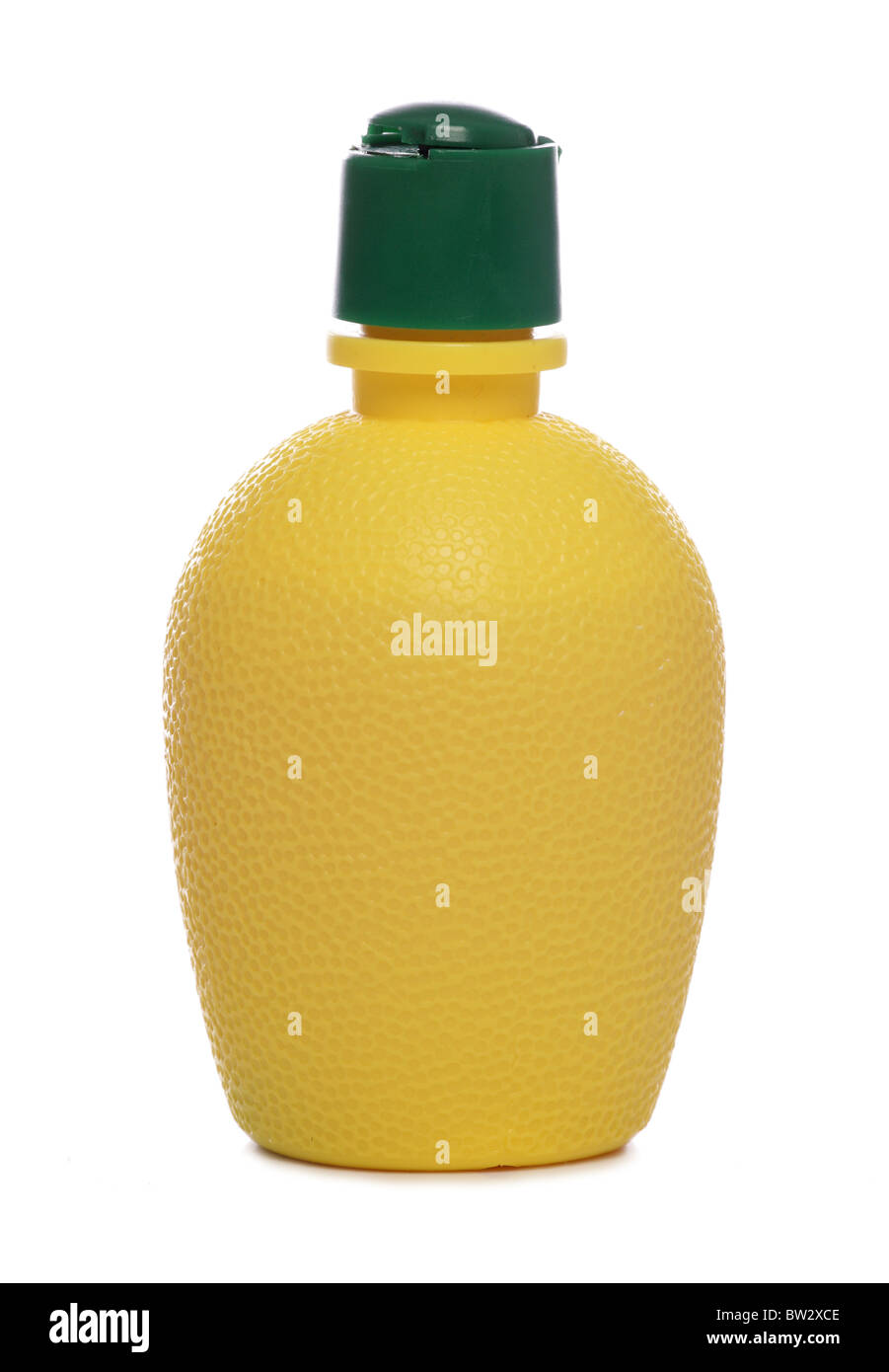 Il succo di limone in una bottiglia di esclusione di studio Foto Stock