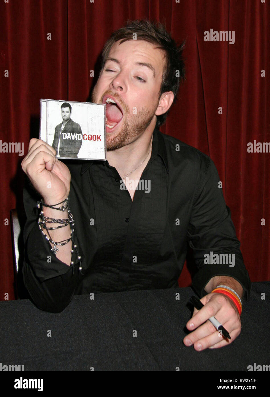 David Cook debut album Release Party & Concerto Foto Stock