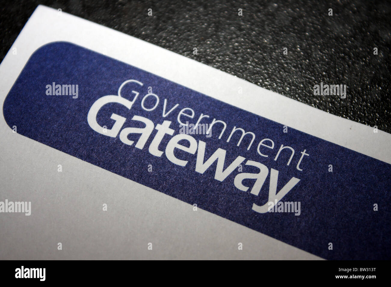 Il governo lettera di gateway di testa e logo. Foto Stock