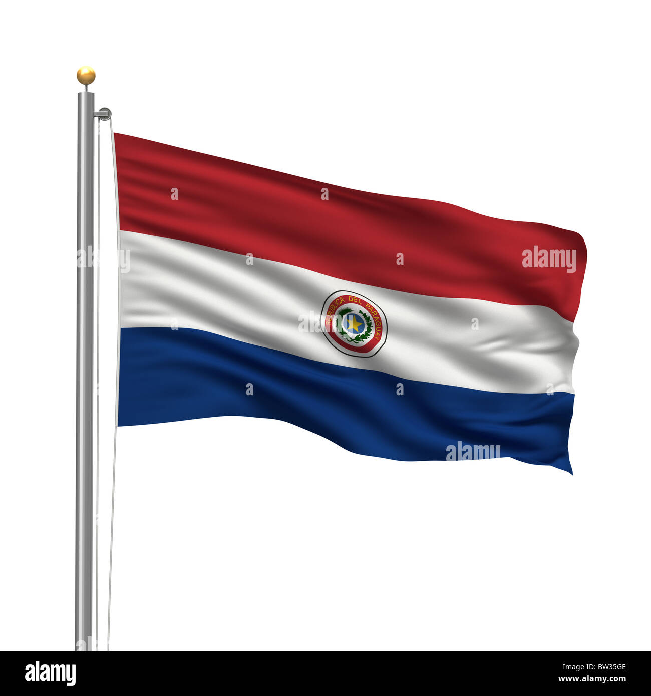 Bandiera del Paraguay Foto Stock