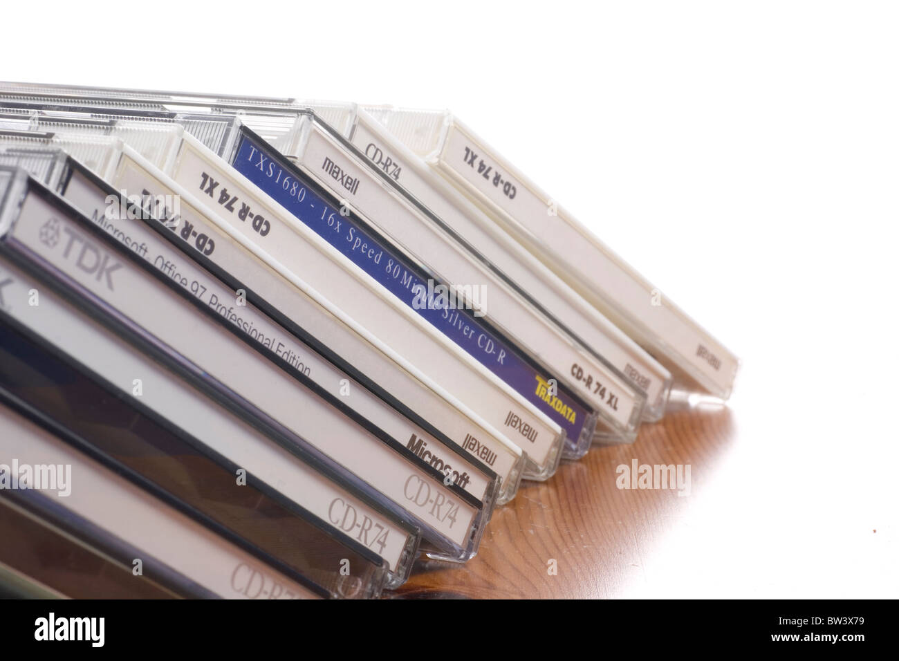 Una collezione di CD Foto Stock