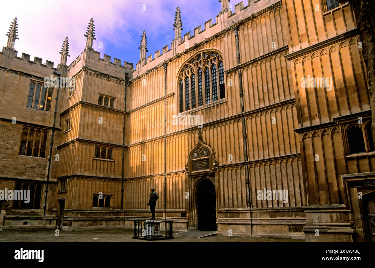 Scuola di divinità, biblioteca Bodleian Library di Oxford, Inghilterra Foto Stock