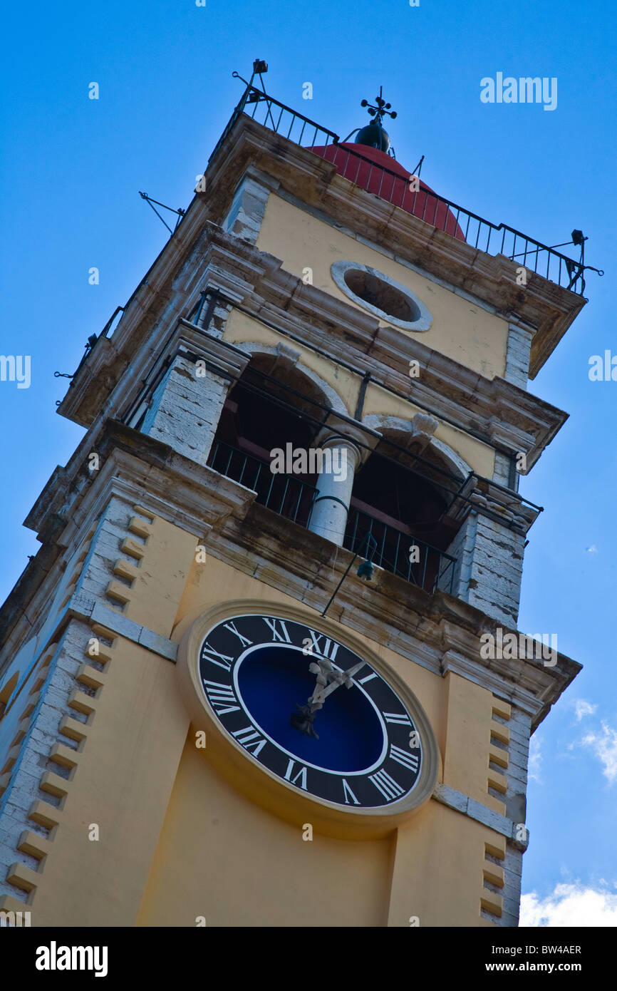 La citta di Corfu Corfu Grecia isola greca turismo Foto Stock