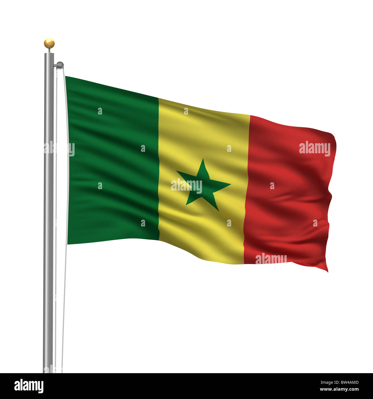 Bandiera del Senegal Foto Stock