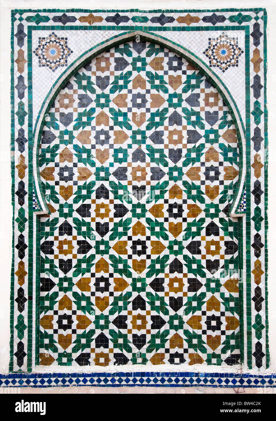 Mosaico in ceramica. Foto Stock