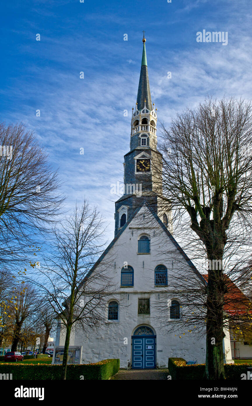 San Juergen chiesa in Heide, Schleswig-Holstein, Germania settentrionale Foto Stock