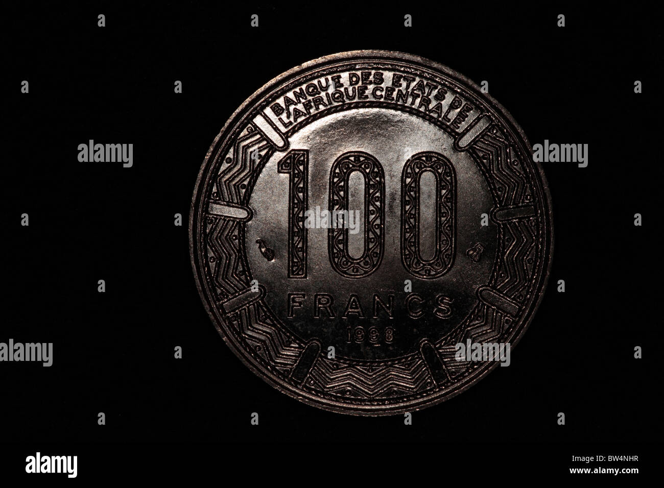 Moneta degli Stati dell'Africa centrale Foto Stock