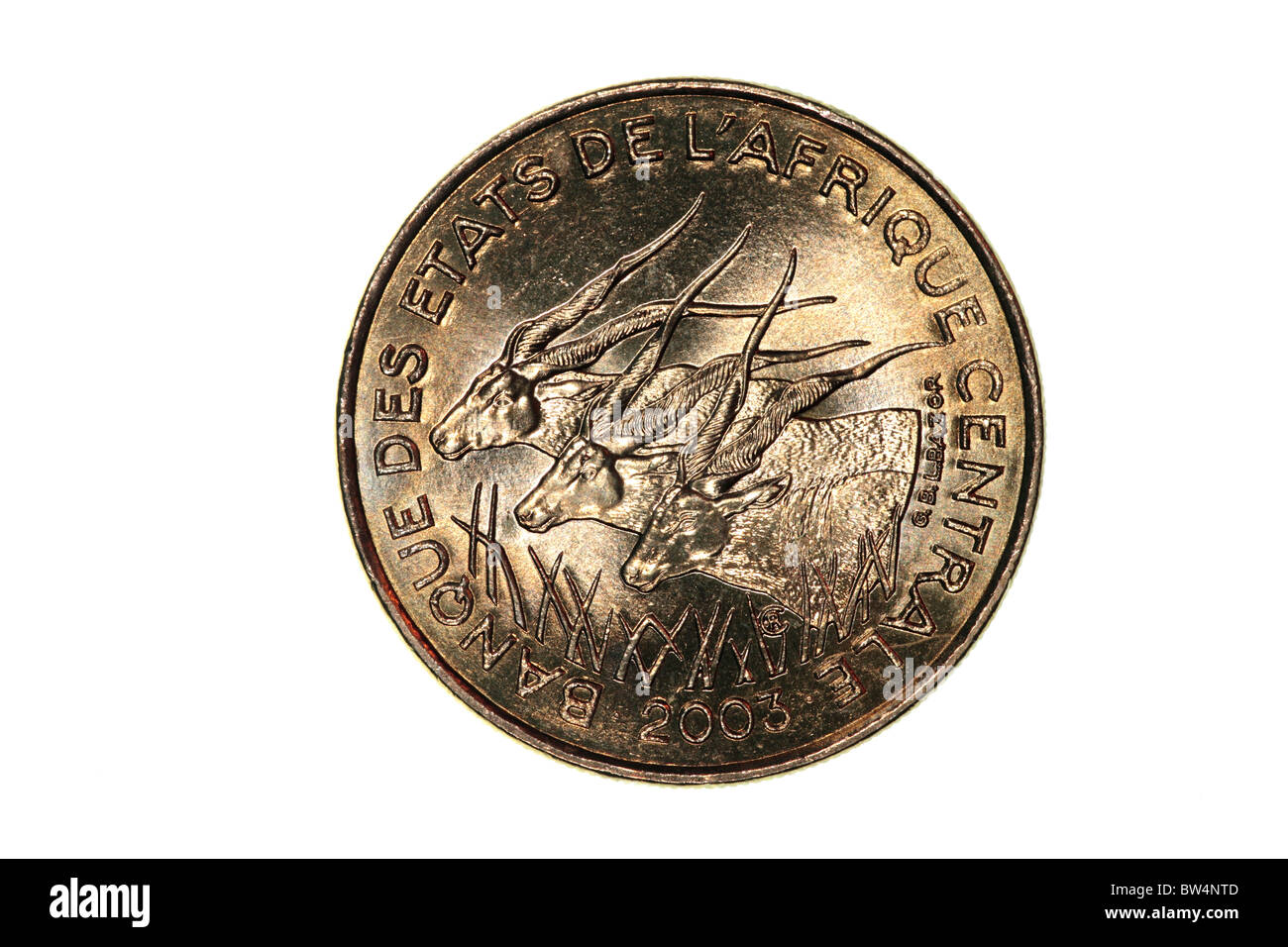 West African Franc Coin Foto Stock