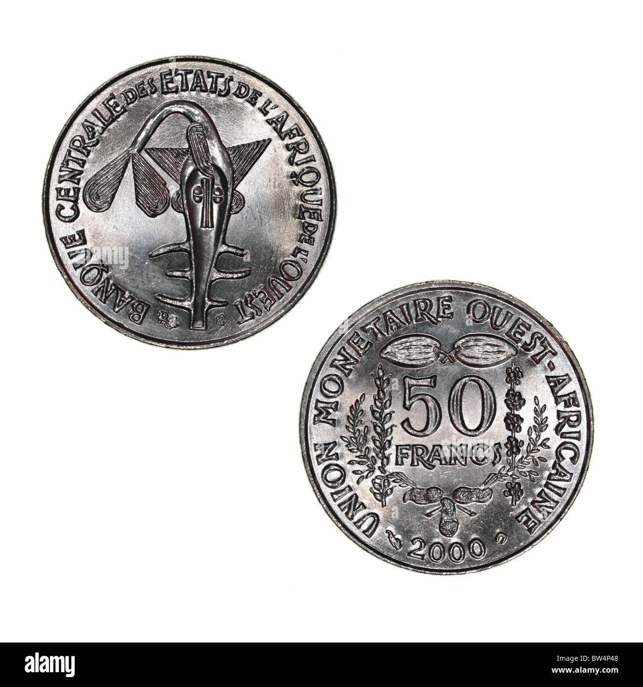 West African Franc Coin Foto Stock