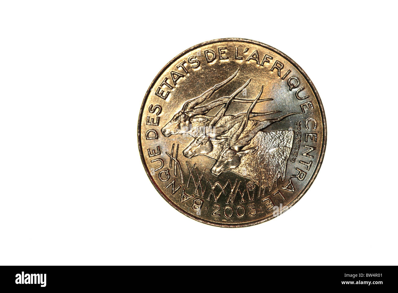 West African Franc Coin Foto Stock