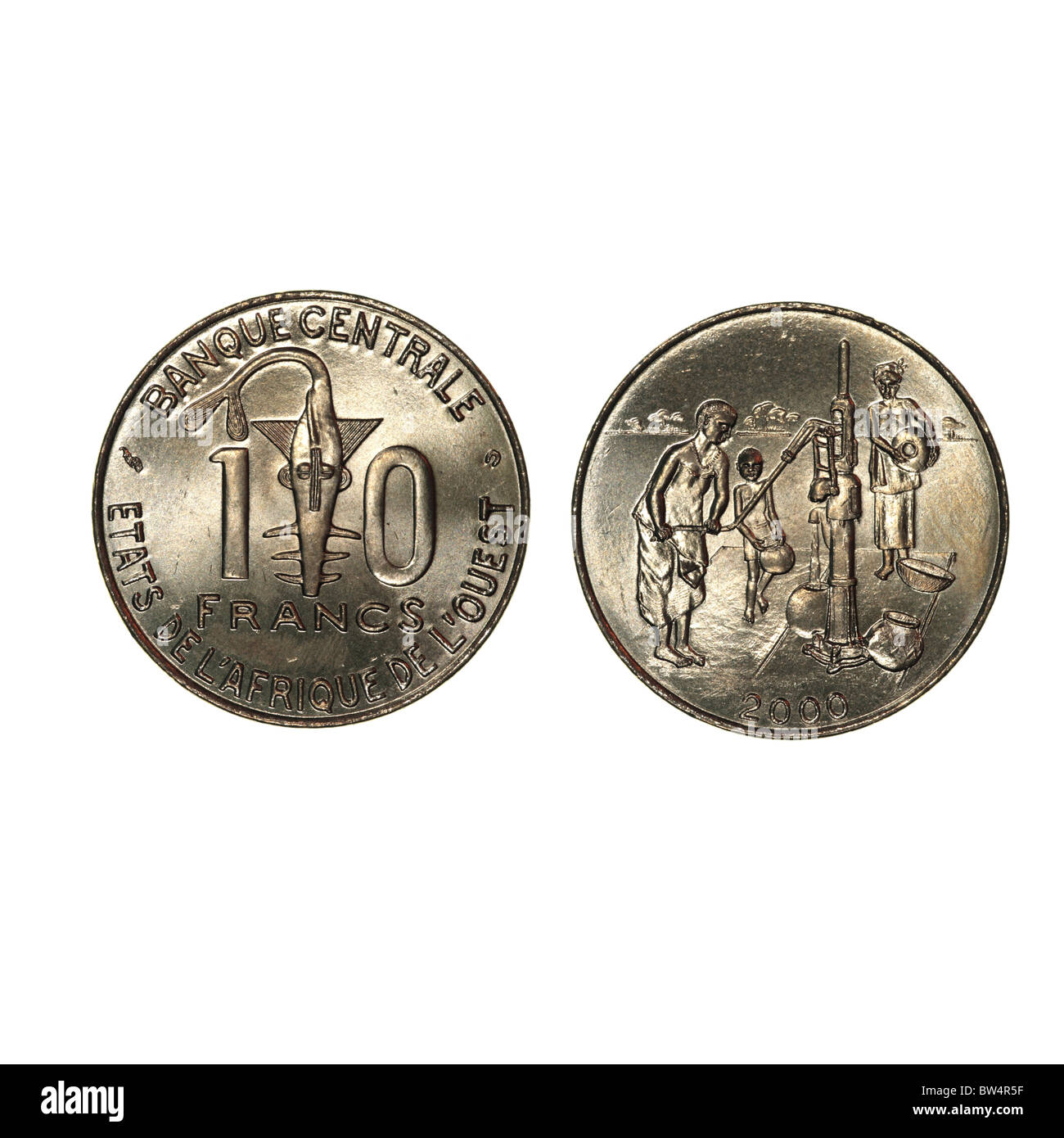 West African Franc Coin Foto Stock